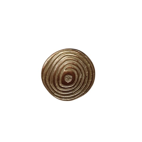 Metal Swirl Button - Gold, Silver and Brass - 15mm - Image 4