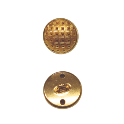 Gold textured button