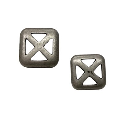 metal cross buttons