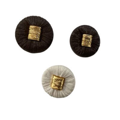 Textured Gold Centered Shanked Button - Various Colours and Sizes