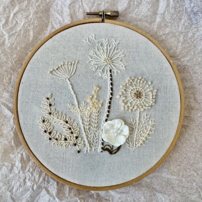 Embroidery Workshop - 'Encrusted Calico Garden' with Stephanie Palmer - Saturday 6 September 2025 (10am - 4pm) York
