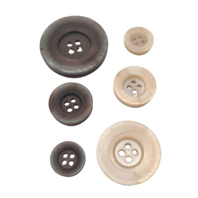 coat buttons, 4-hole