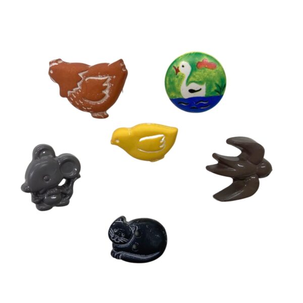 Farm Yard Animal Buttons - Various Designs - Image 2