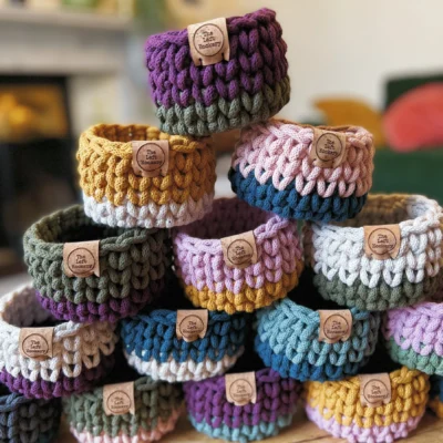 The Left Hookery Tutti Frutti Crochet Basket Kit