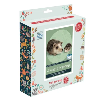 Happy Hedgehogs - Needle Felting Kit - Crafty Kit Company