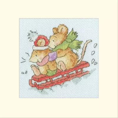 Hold Tight Christmas Card - Counted Cross Stitch - Bothy Threads